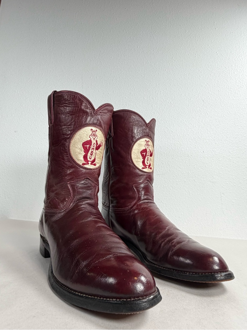 Vintage Justin Men’s Western Boots Missouri State University Bears SMSU Size 8 D